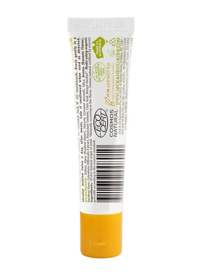Jack N' Jill Natural Toothpaste for Baby and Infants - Fluoride Free Training Toothpaste, 40% Xylitol, BPA Free - Banana, 1.76 oz (Pack of 4) - Image 4